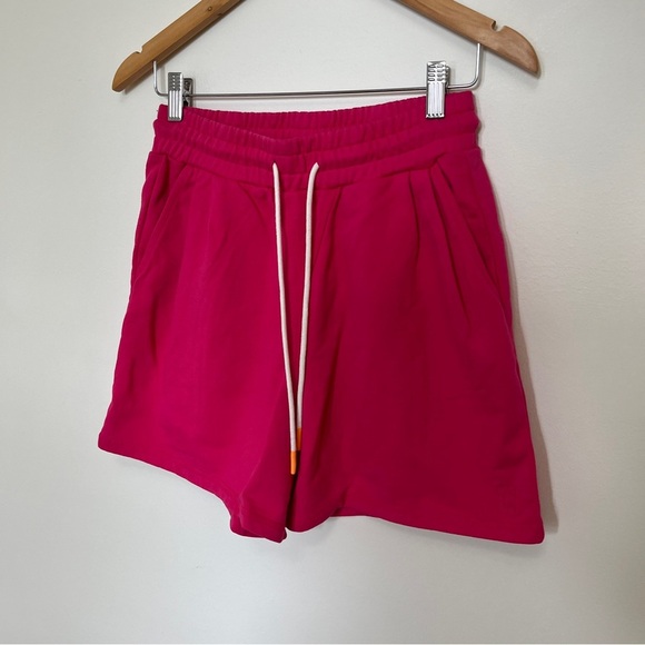 MONROW reversed pocket shorts in hot pink Size Small - Picture 4 of 6